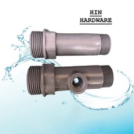 HIN Inlet & Outlet PVC Connector Set For MPV Water Filter For Outdoor Sand Water Filter