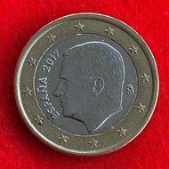 euro Coin Spain 1 2017 Foreign