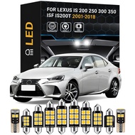 Interior LED For Lexus IS 200 250 300 350 F 200t IS200 IS250 IS300 IS350 ISF IS200t 2001-2018 Canbus