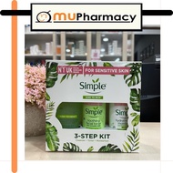 Simple 3-STEP KIT (CLEANSER 50ML, TONER 50ML, MOISTURISER 50ML)