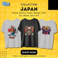 Japanese Anime T-Shirt Japan Village Cotton Combed