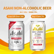 Asahi Beer Can Non-Alcoholic Zero Calorie & Sugar 350ml ABV 0%  Japan Import