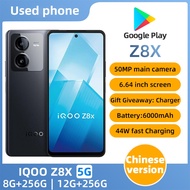 SmartPhone iQOO Z8X 5G 6.64 inch 50MP CAMERA Qualcomm Snapdragon 6 Gen1 8GB+256GB 12GB+256GB used Ph