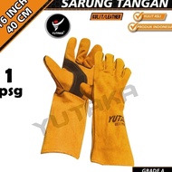 Yutaka WELDING GLOVE 16 inch yutaka WELDING gloves 16 inch tan