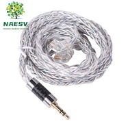 NAESV KZ Earphones Cable, 784 Cores Silver Plated KZ Headphone Cord, Headphone Accessories Uparade C