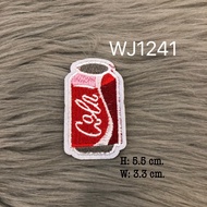 🔥ตัวรีดติดเสื้อ🔥 ลาย Coca-Cola อาร์มติดเสื้อ ตัวรีดติดผ้า ติดแมส ติดกระเป๋า ติดรองเท้า งาน DIY