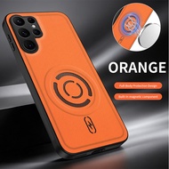 Business Tech Fabric Texture Magnetic Wireless Charge Case For Samsung Galaxy S26 FE S26 Ultra Plus 