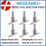 6Pcs Diesel Fuel Injector Nozzle Tips DLLA144P1369 0433171849 02123092 for Volvo EC240B EC290B L110E