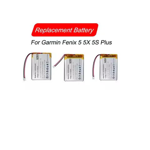 Replacement Sports Watch Battery For Garmin Fenix 5 5X 5S Plus 361-00096-00 361-00097-00 361-00098-0