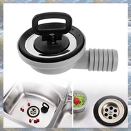 56mm 2.2 Inch Sink Waste Drain Plug Hole Angle Fitting for Boat Caravan Motorhome RV Accessories