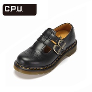 Dr. Martens 8065 Mary Janes - Double Leather Buckle Classic Preppy Ladies Shoes