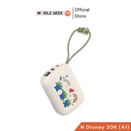 (มี CCC) PowerBank Disney ลิขสิทธิ์แท้ Veger รุ่น VP20-05PD 20000mAh PD20W สายในตัว Type-CIP มอก.