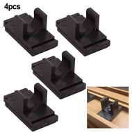 Camping Travel Cart Buckle 4pcs Plastic Slide Clamp 5x2.6x2.9cm Black Weight 10g