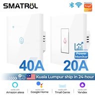 SMATRUL UK 20/40A WiFi for Boiler Water Heater Switch/Aircon 8000W Tuya Smart Life App Remote Contro