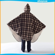 [Ehoyoxa] Wheelchair Blanket Thickened for Elder Wheelchair Shawl with Hood
