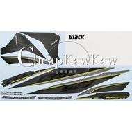 LC135 NEW V2 V3 V4 V5 Yamaha Exciter RC Custom Body Cover Stripe Sticker - Black / Red / White / Cya