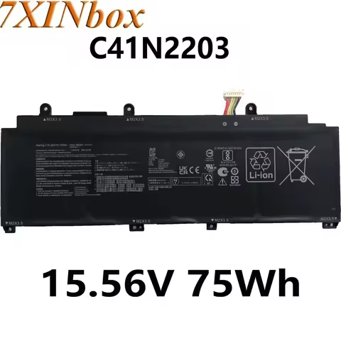 7XINbox C41N2203 15.56V 75Wh 4680mAh Laptop Battery For ASUS Rog Flow X13 GV302XI GV302 GV302XV GV30