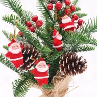SET 6PCS HIASAN GANTUNGAN DEKORASI POHON NATAL SANTA 6CM