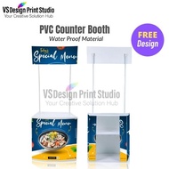 Pvc Counter Booth / Promotion Counter Booth / Promotional Counter Booth + Printing (FREE Design)