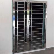 Kim fatt 304 Stainless steel door, stainless steel grill door, Pintu keselamatan dan pintu gelangsar keselamatan