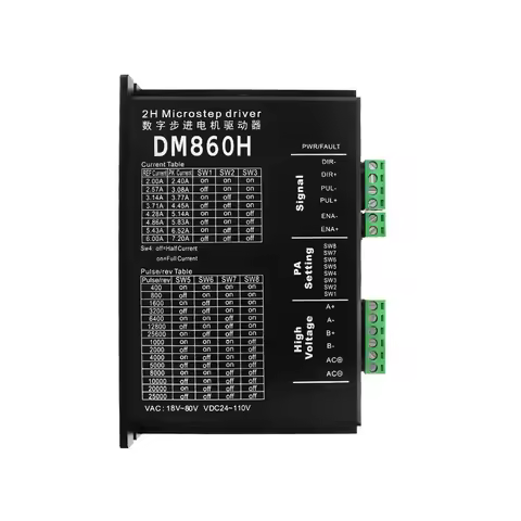 NEMA17/23/34 Stepper Motor Driver Controller DM860/DM860H High Current 7.2A Suitable For 42 57 86 St
