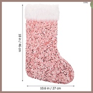 🎄🎅Golden Xmas Sock Pendant Candy Storage Bag para sa Dekor Plush Material Ideal para sa Christmas Ce