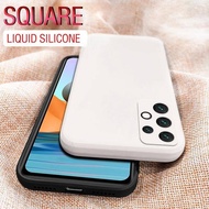 SamsungA33 SamsungA32 SamsungA31 A 33 32 31 Square Liquid Silicone TPU Shockproof Phone Case For Sam