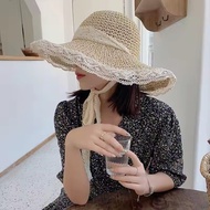 Women Sun Hat Wide Large Brim Beach Hats Womens Summer Straw Hat Foldable Sun Hat Chapeau Femme Beac