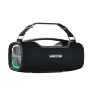 HOPESTAR ลำโพงบลูทูธกลางแจ้งแบบพกพา A6X TWS มีไฟเพลงที่มีสีสันรองรับการโทรแบตสำรองและแฮนด์ฟรีและดิสก