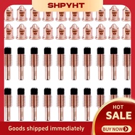 SHPYHT หัวฉีด220941 10ชิ้นและอิเล็กโทรดพลาสมา220842 10ชิ้นสำหรับไฟฉายไฮเปอร์เทอร์มพาวเวอร์แม็กซ์45XP