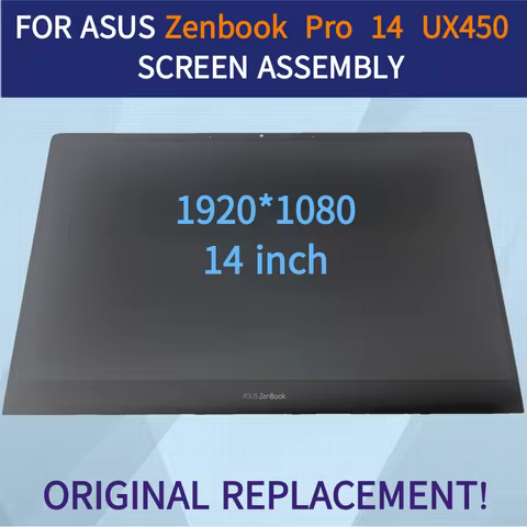 FOR ASUS ZENBOOK PRO 14 UX450 UX450FD FHD LCD DISPLAY ASSEMBLY SCREEN 1920*1080 FOR LAPTOP