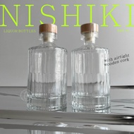 Nishiki liquor Glass bottle - NISHIKI liquor Glass bottle