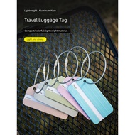 luggage tag Luggage Tag Metal Aluminum Alloy Airplane Boarding Pass Aviation Creative Tag Key Ring R