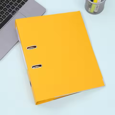 Portable 2 Ring Lever Arch File Lever Arch Folder A4 Binder Folders Plastic High Capacity Binder Cov