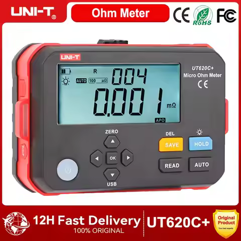 UNI-T UT620C+ Digital Meter DC Low Resistance Milliohm Meter DC Milliohm Low Resistance Microohm Met