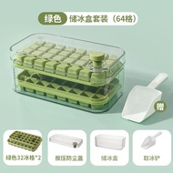 【SG stock】Ice-making Box Stackable Ice Cube Tray One Click Demolding DIY Ice Grid Ice Storage Box Double Layer Ice maker