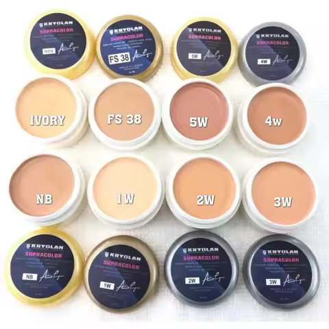 FOUNDATION SUPRA KRYOLAN High Pigment Concealer Cream Makeup Light Weight Long Lasting Full Coverage