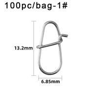 Peniti Pancing Snap Oval Stainless Steel 100Pcs Kuat Dan Tahan Karat