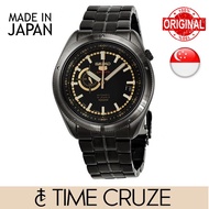 [Time Cruze] Seiko 5 Sports SSA071J  Automatic Japan Made Black Stainless Steel Black Dial Men Watch  SSA071J SSA071