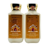 Bath and Body Works Body Lotion, Set of 2, 8oz Each (Jolly Gingerbread Village)