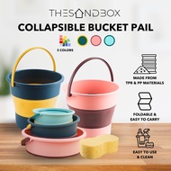 Collapsible Bucket Pail  - Convenient, Portable, Lightweight, Durable, Space-Saving Pail with Handle