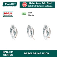 Pro'sKit 8PK-031A (1.5mm) / 8PK-031B (2.0mm) / 8PK-031C (2.5mm) Desoldering Wick 1.5M