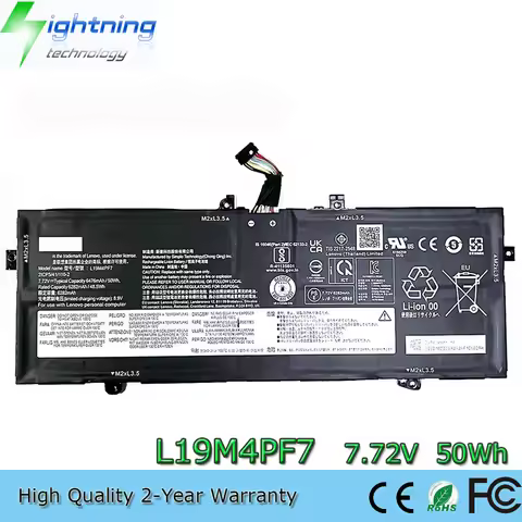 L19M4PF7 7.72V 50Wh Laptop Battery for Lenovo Yoga 13S 2021 Slim 7i Carbon 13ITL5 L19D4PF5 21CP5/41/