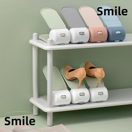 SMILE Shoe Rack, Plastic Double Layer Double Stand Shelf,  Durable Space Savers Adjustable Cabinets Shoe Storage Home