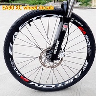 EA90XC สติกเกอร์ชุดล้อล้อจักรยานขนาด26/27.5/29นิ้วชุดจักรยานเสือภูเขาล้อสติ๊กเกอร์ขอบล้อฟิล์มสติ๊กเกอร์สะท้อนแสง