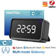SMATRUL Tuya Zigbee Smart Light Switches Touch EU Switch No Neutral Wire Wall Magnetic Relay 100-240v Voice App Tmall Genie Alexa Google Home No Capacitor Required