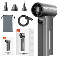 JAMAY 3 in 1 พัดลมพกพา แบตเตอรี่ 8000mAh พร้อมความเร็ว 1-199 ระดับ จอแสดงผลLED พร้อมไฟส่องสว่าง ใช้เ