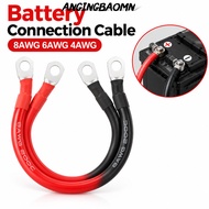 ANGINGBAOMN 1Pcs Battery Connection Wire, Soft Silicone M8 M10 Terminal Battery Connection Cable, Re
