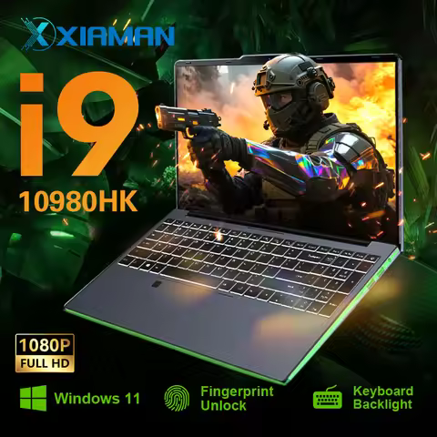 NEW Xiaman Gaming Laptop intel Core i9-10980HK 1920*1080 IPS 15.6" Full HD Notebook Gamer 16GB RAM 1