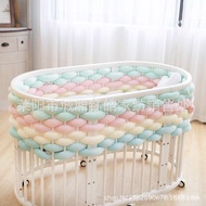 【In stock】500cm Baby Bumper Infant Baby Plush Bumper Bed Bedding Crib Cot Braid Cushion Protector X5GX
